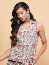 Ajrakh Vibe Sleeveless Shirt