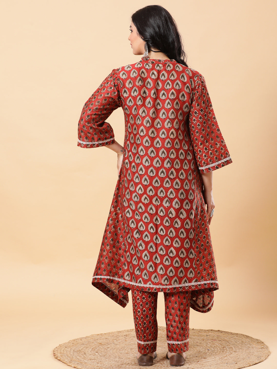 Handblock Chanderi Kurta Pants