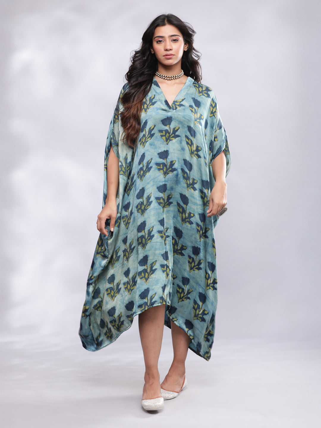 Signature Modal Silk Floral Kaftan