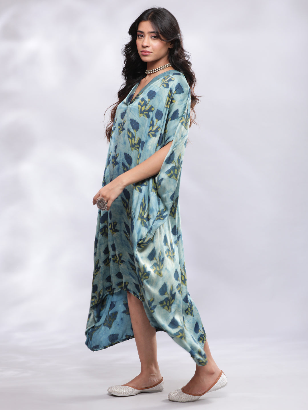 Signature Modal Silk Floral Kaftan