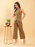 In-action Olive Green Tailored Waistcoat with Trousers Co-ord Set