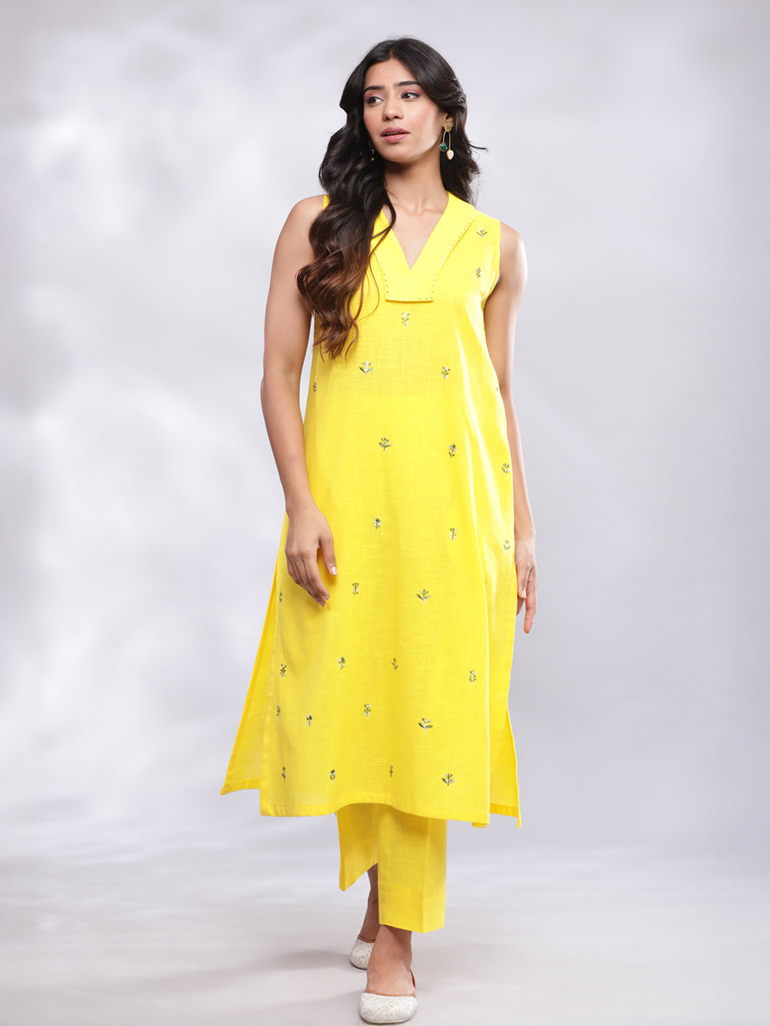 Spring & Sunshine Linen Kurta Pant