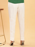 White Linen Formal Trousers